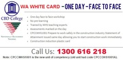 Western Australia Cert IV White Card Course $99 Only