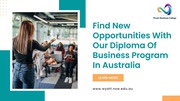 Find New Opportunities With Our Diploma Of Business Program In Austral